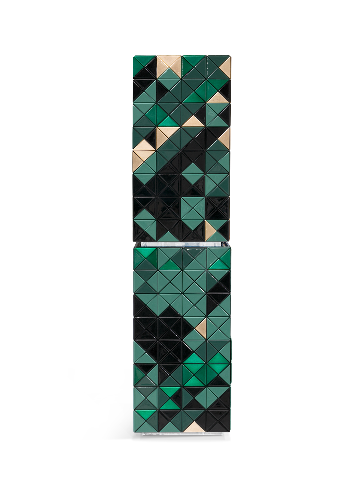 Mosaic II Green Designer Cabinet