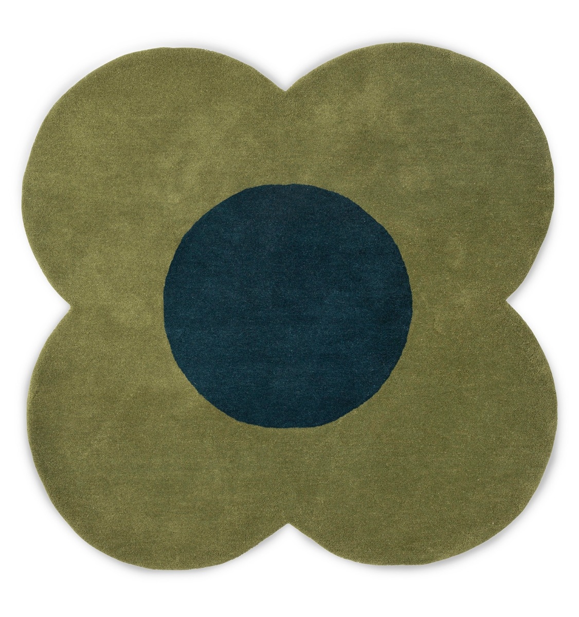 Flower Green Handtufted Premium Rug | Size: Ø 150 cm