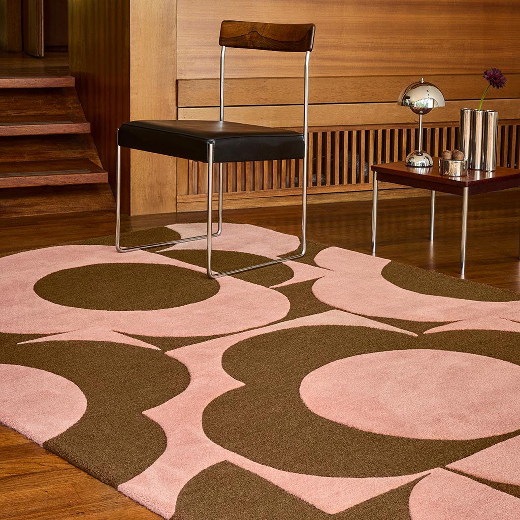 Flower Pink / Terracotta Rug | Size: 250 × 350 cm