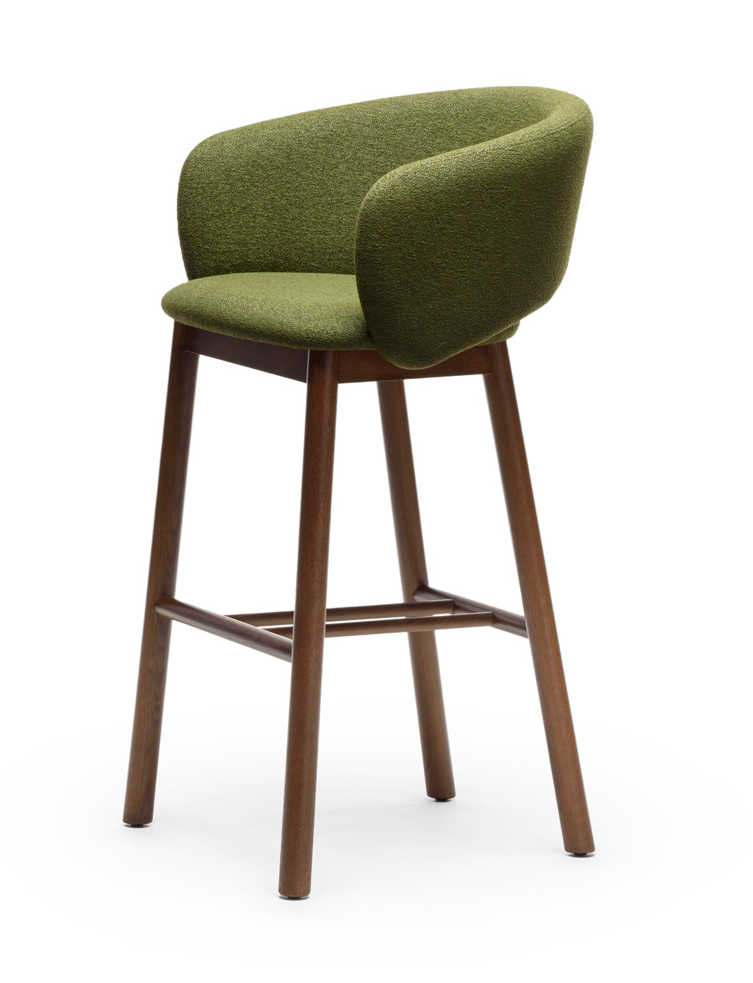 Green Walnut Bar Stool