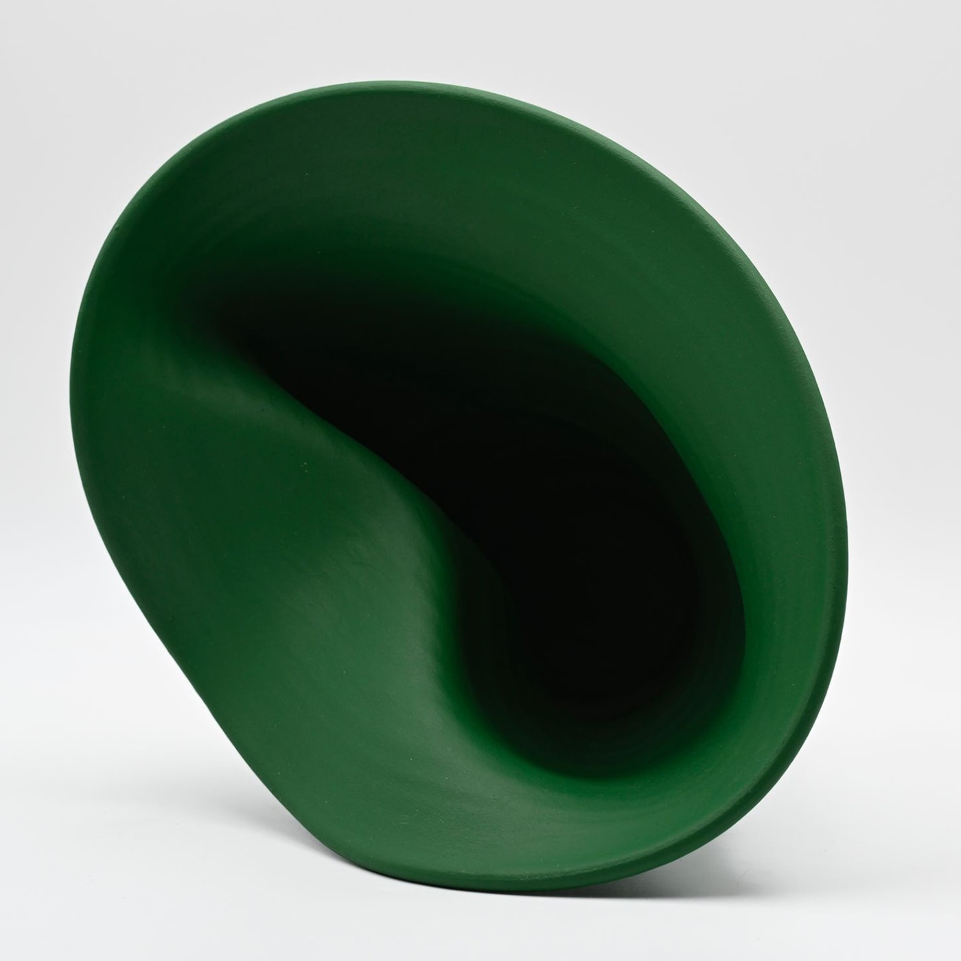 Green Handmade Italian Ceramic Vase
