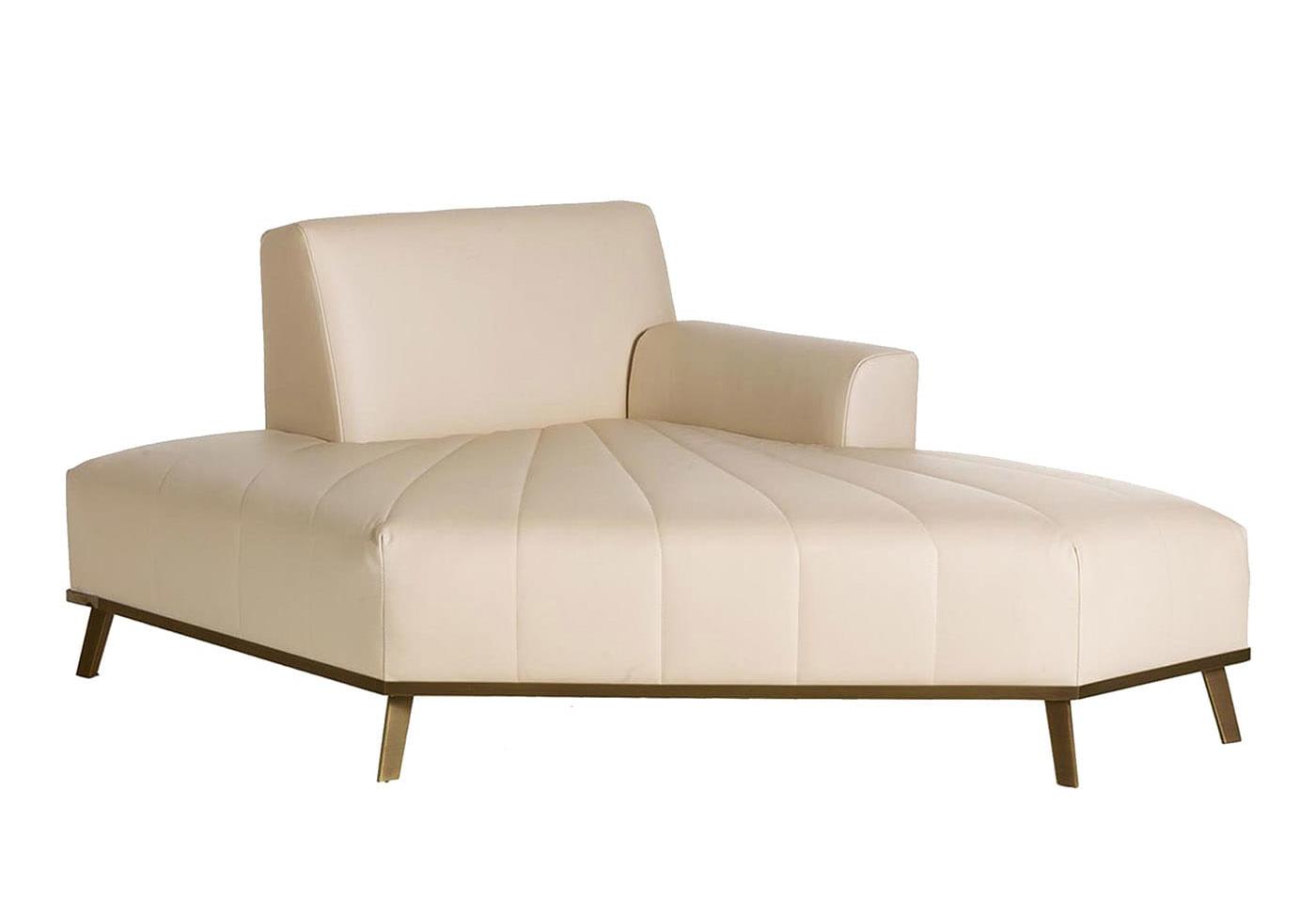 Expanding Ivory Handcrafted Chaise Longue