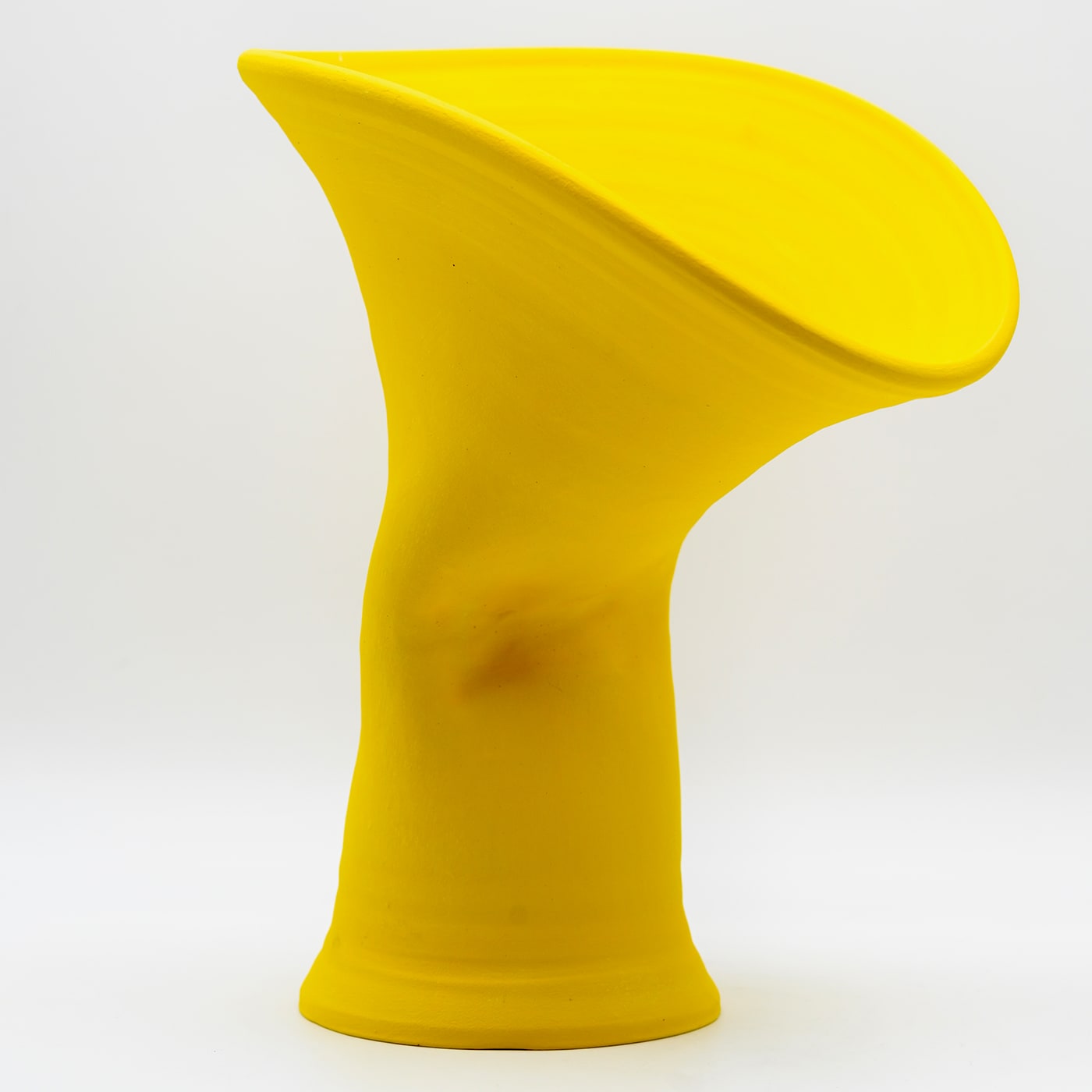 Yellow Unique Italian Crafted Vase