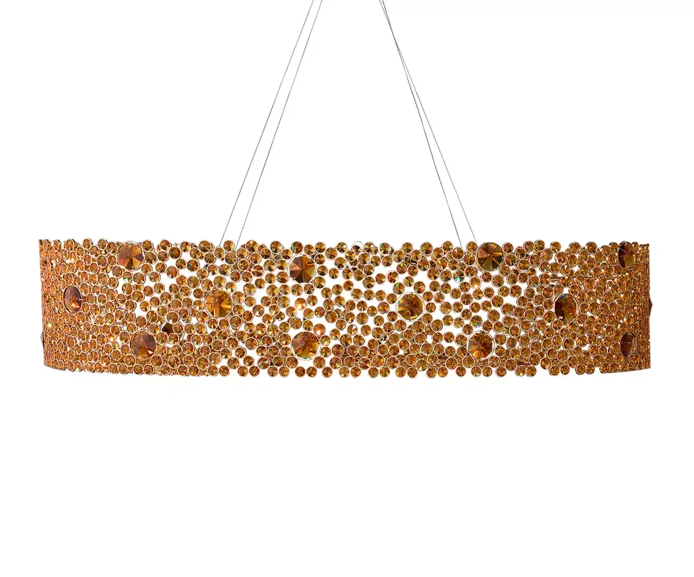 Eternelle Bronze Glass Luxe Chandelier