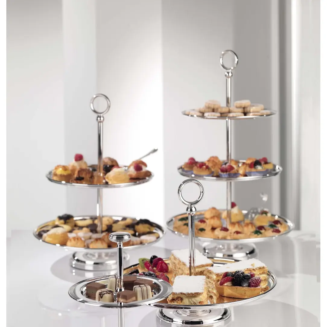 Two-Tier Silver-Plated Cake Stand