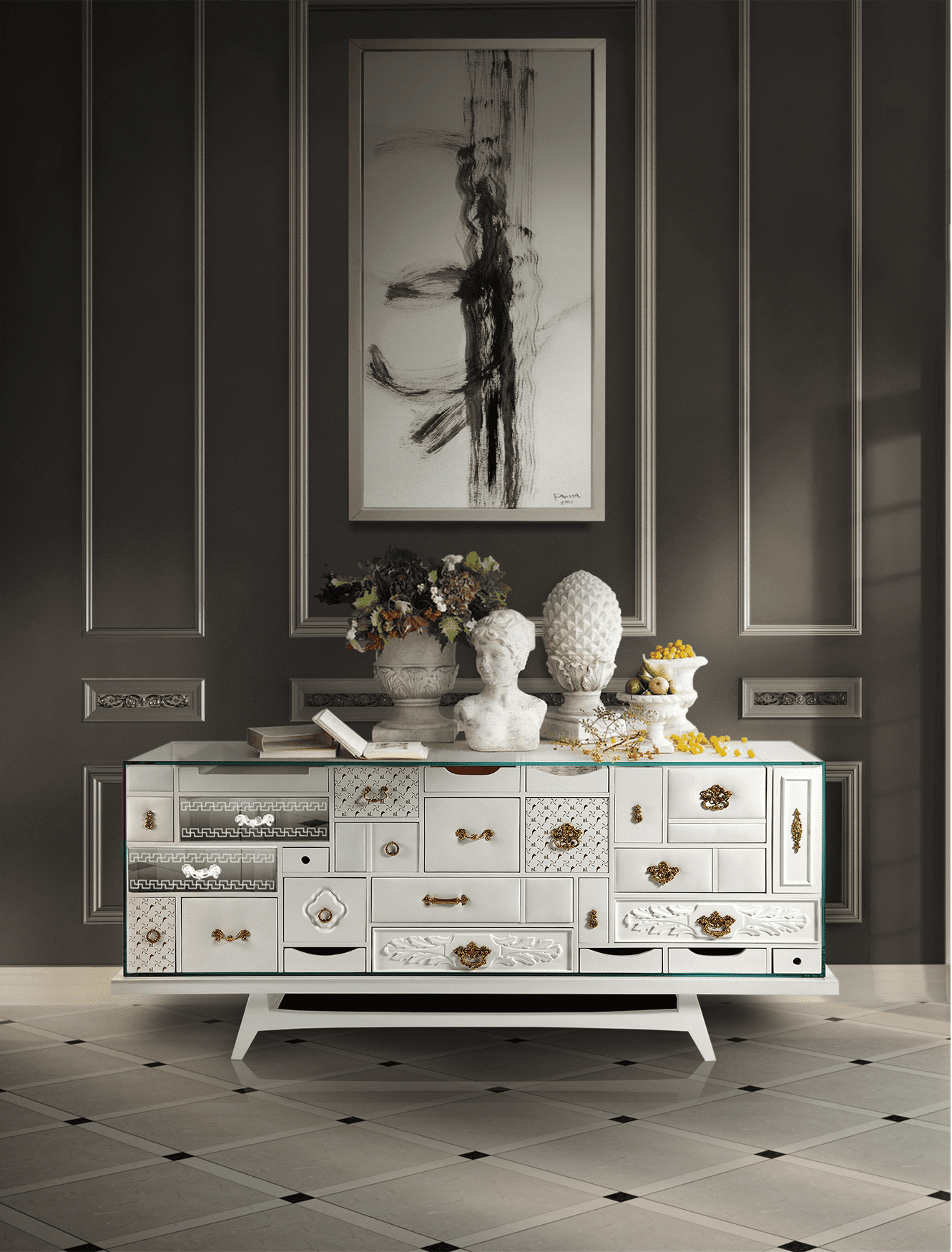 Miro White Classic Sideboard