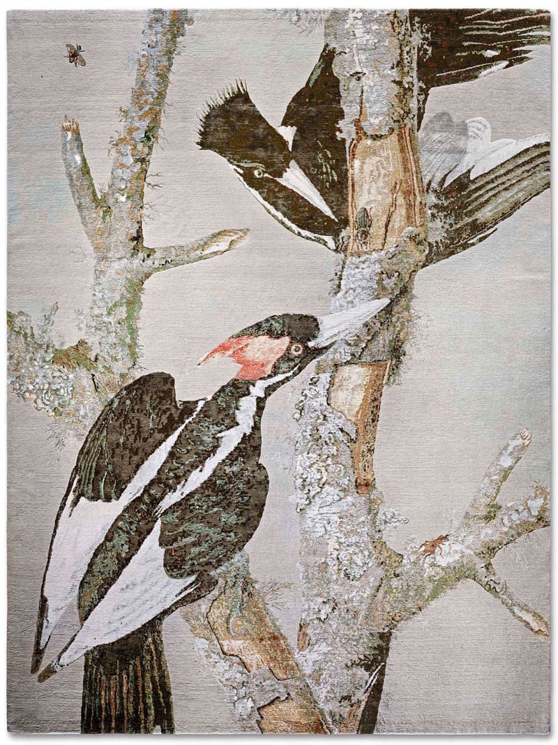 Two Birds Hand-Woven Exquisite Rug ☞ Size: 250 x 300 cm