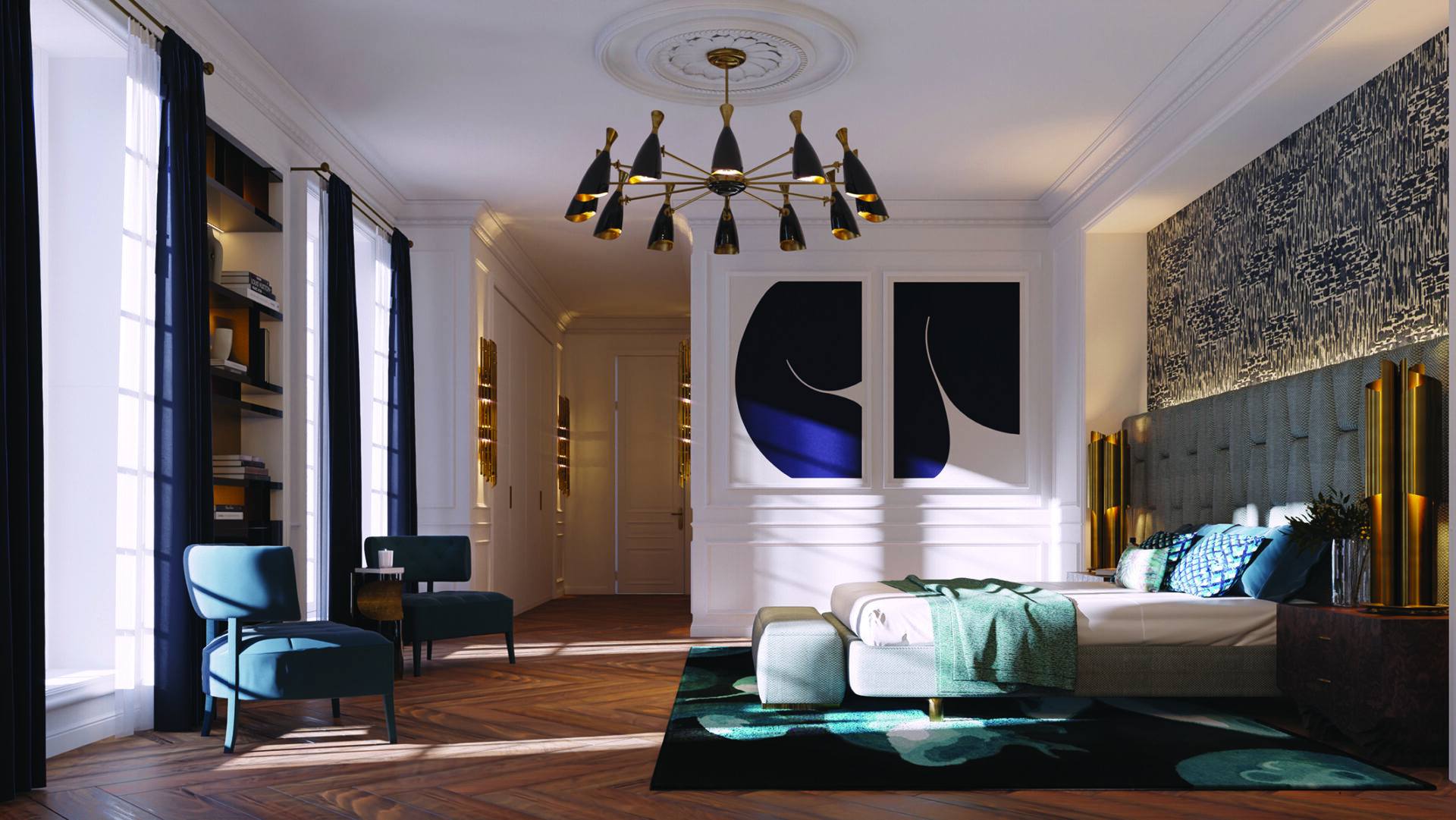 Regal Circle Round Suspension Lamp - 4