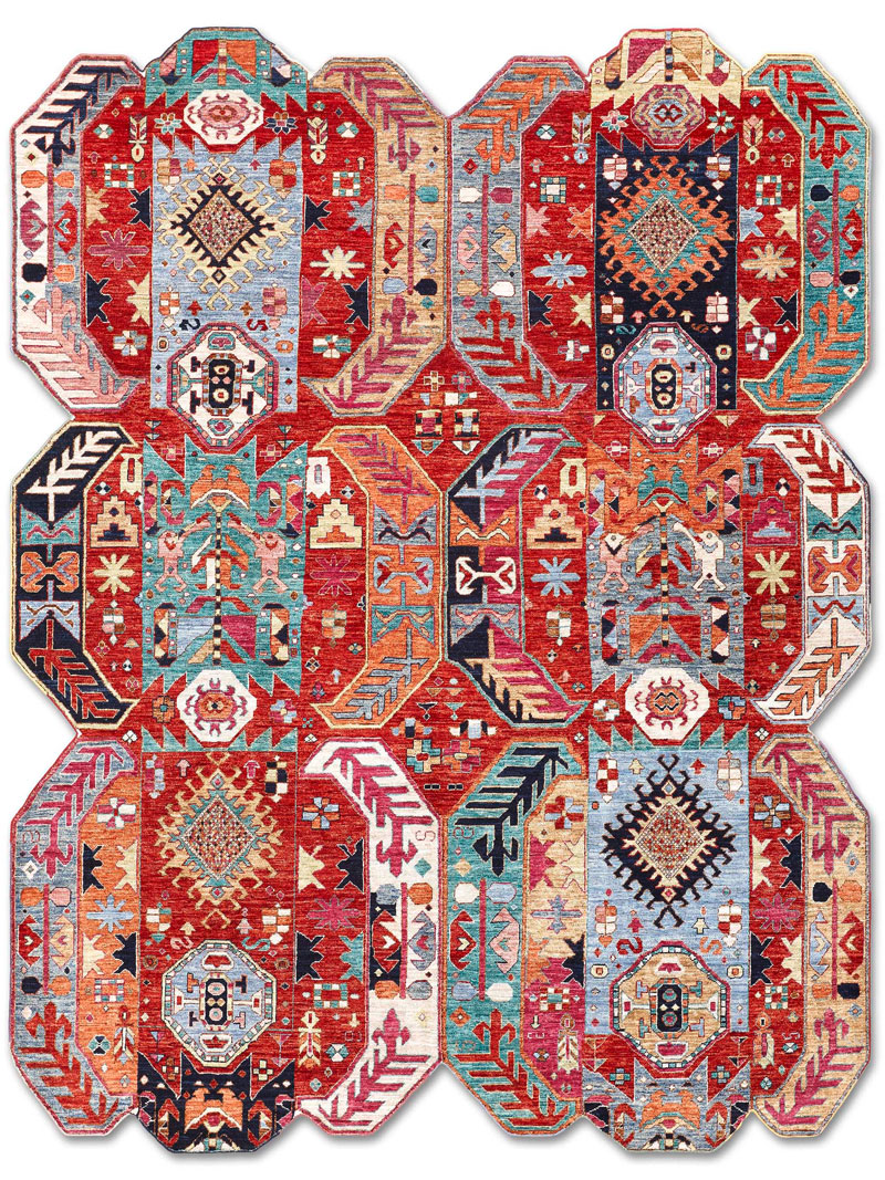 Multishape Luxury 100% Wool Rug | Size: 250 x 300 cm