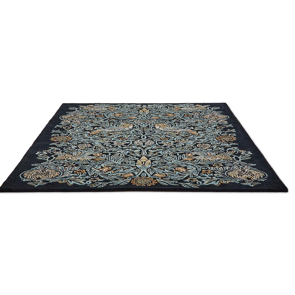 Bird Blue Designer Rug
