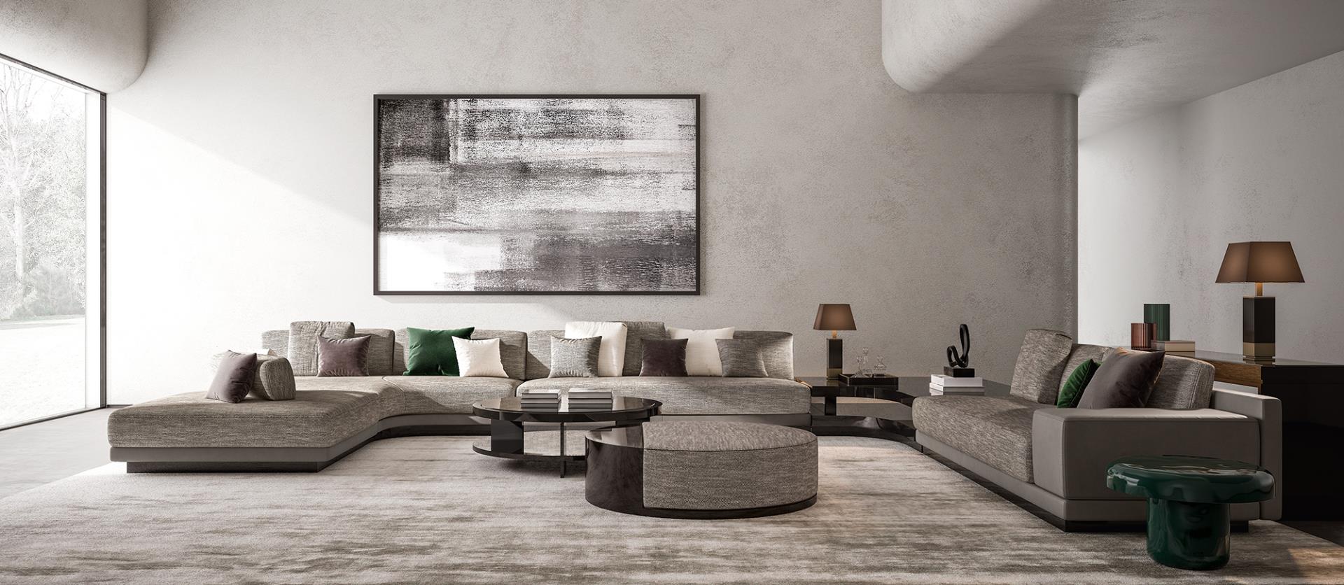 Luxe Italian Modular Leather Sofa