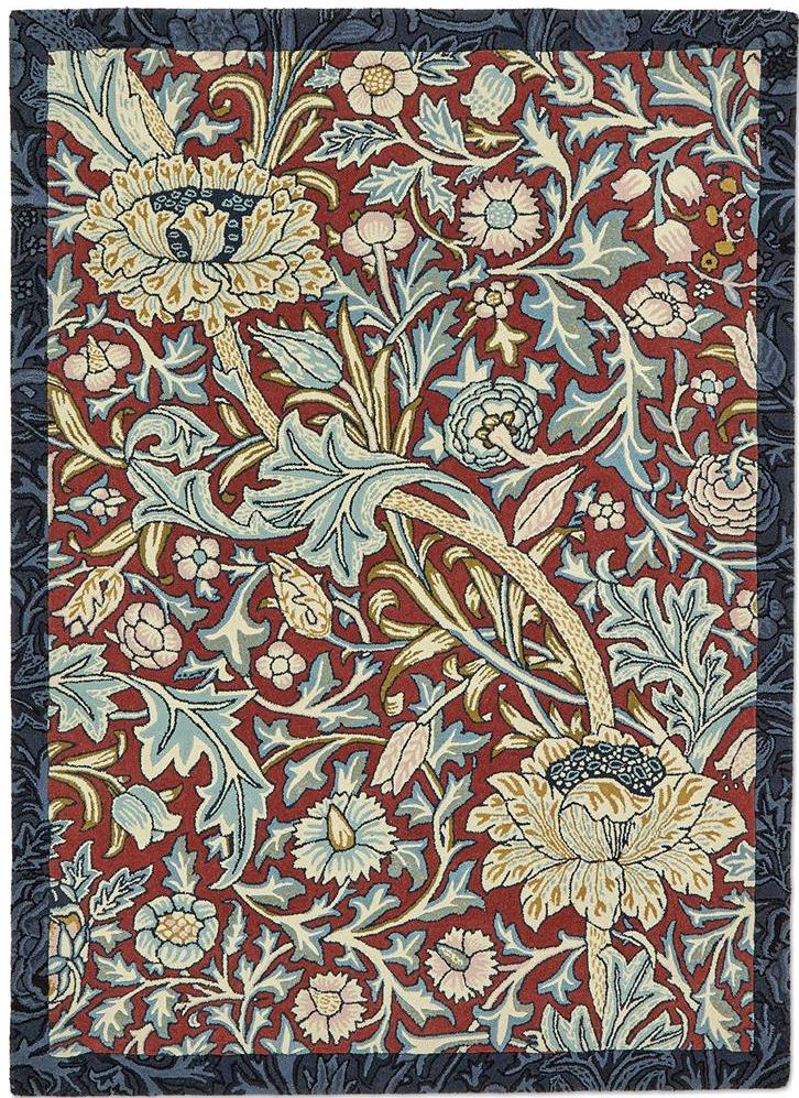 Trent Red / Blue Hand-Tufted Rug