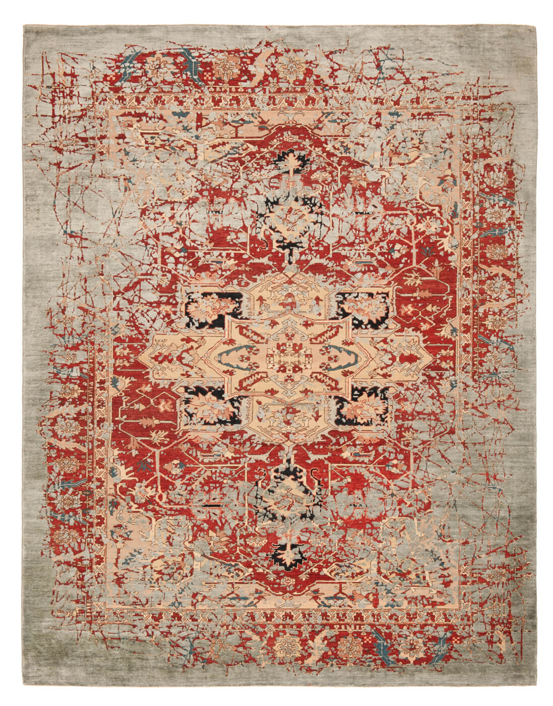 Serapi Red Hand Knotted Luxury Rug