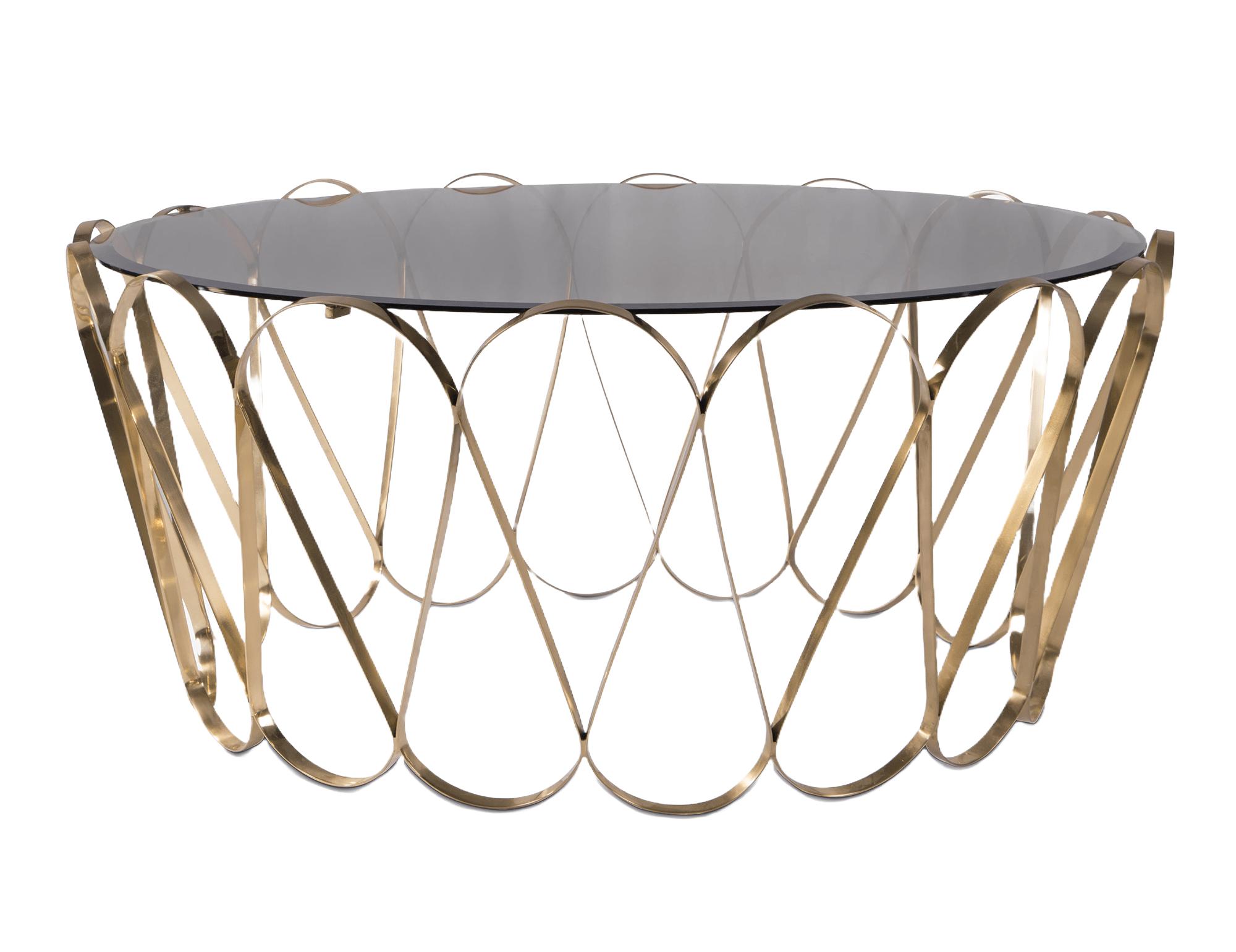 Aquarius Gold Designer Coffee Table