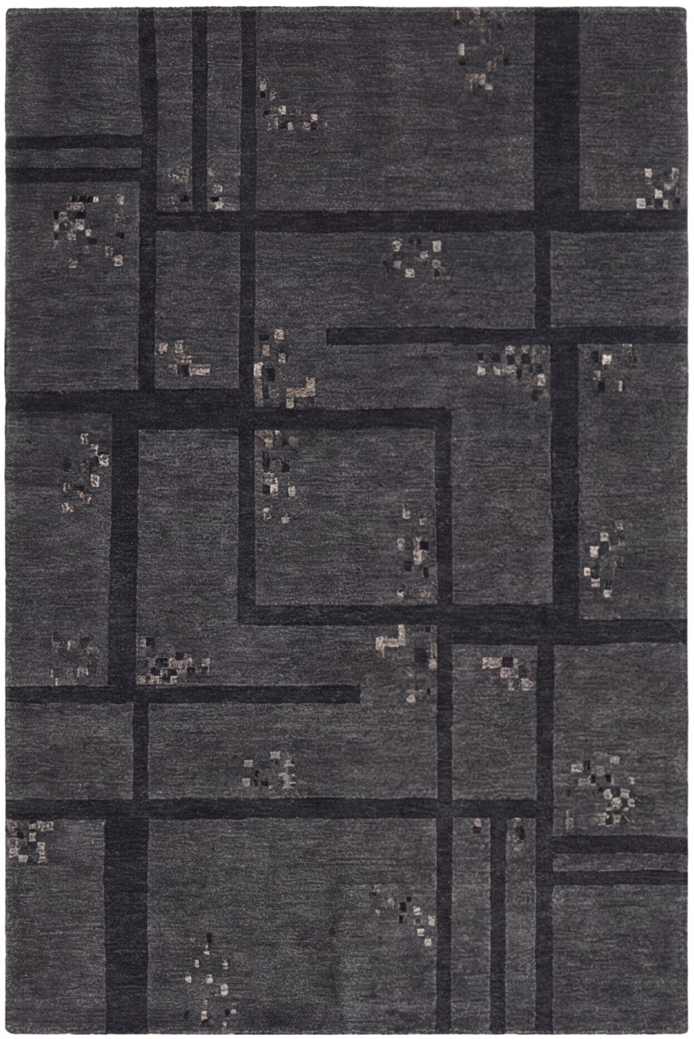 Basalt Grid Fine Rug