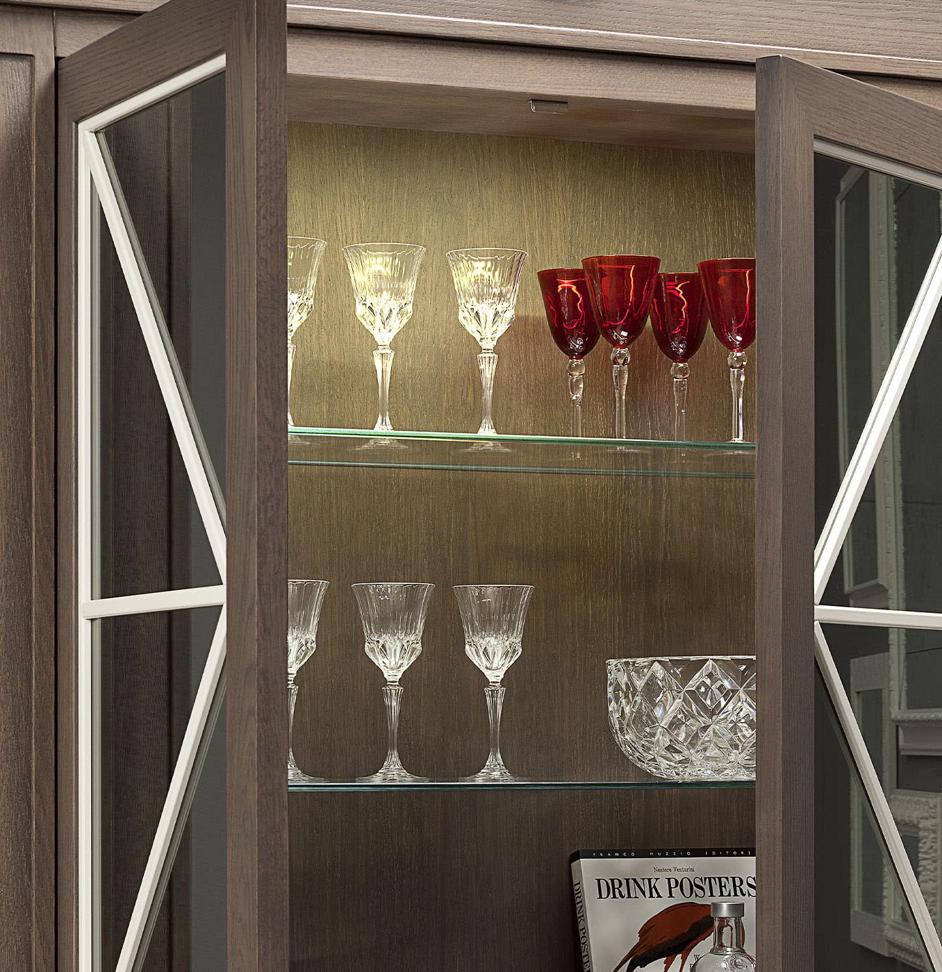 Natural Oak Double-Door Wardrobe