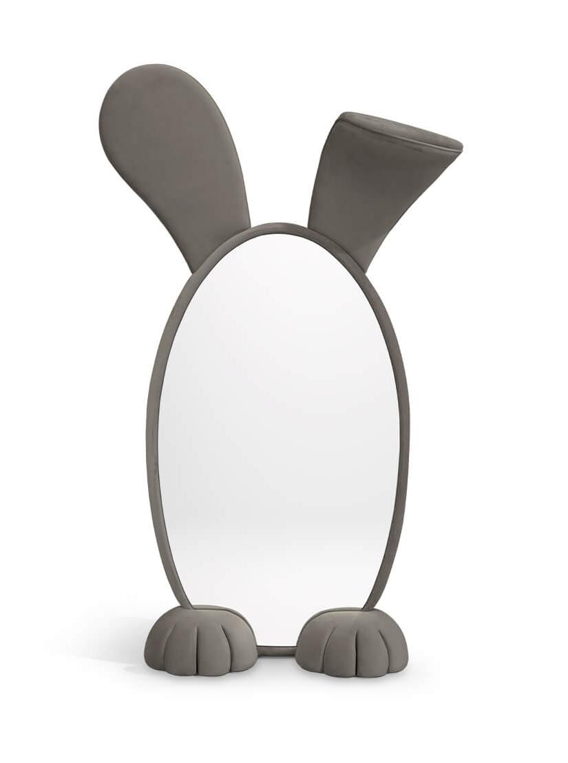 Bunny Grey Floor Mirror