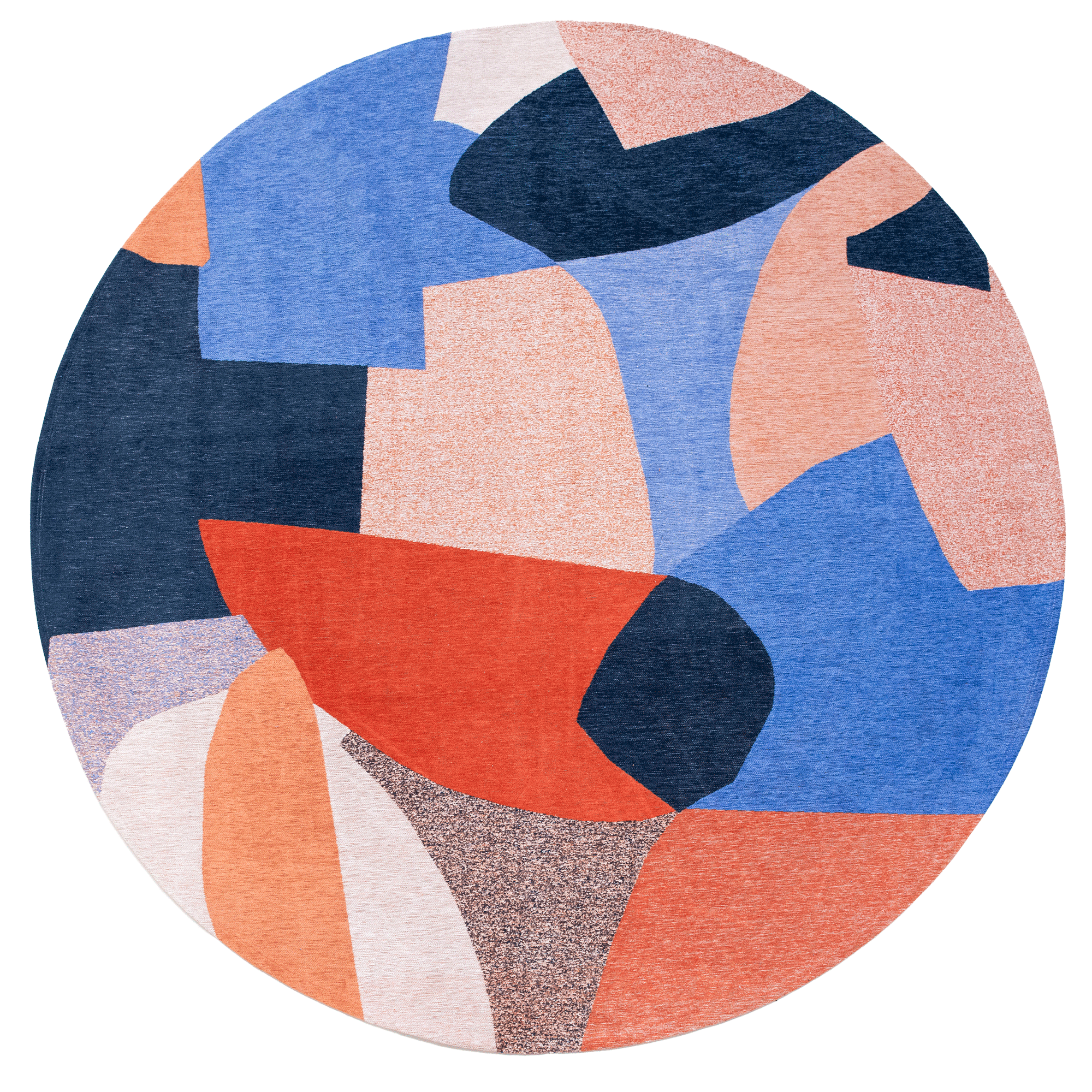Modern Script Beige Round Rug | Size: Ø 240 cm