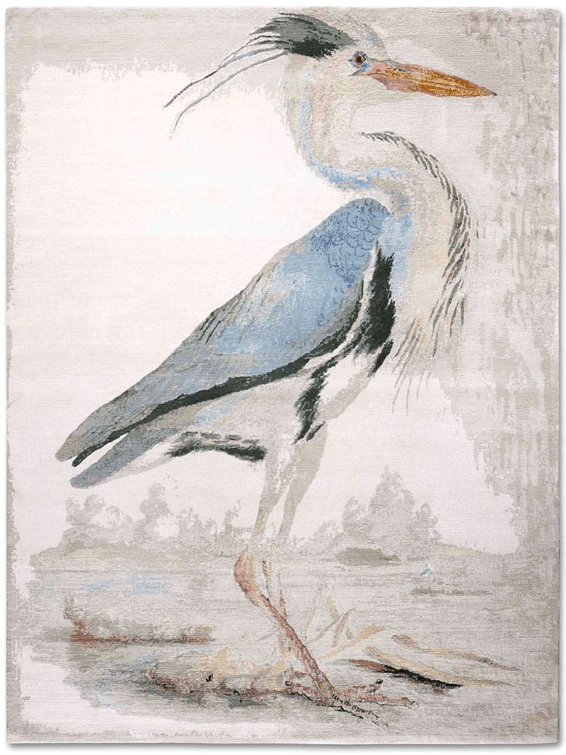 Heron Hand-Woven Exquisite Rug ☞ Size: 122 x 183 cm