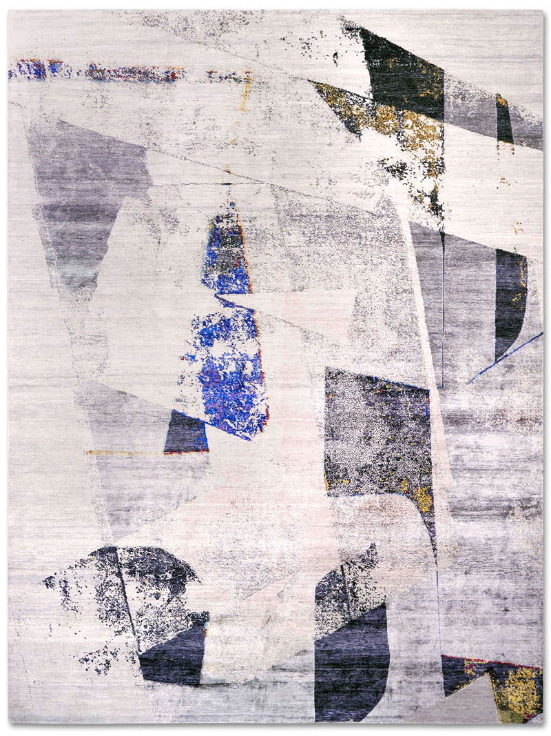 Original Grey Hand-Woven Exquisite Rug