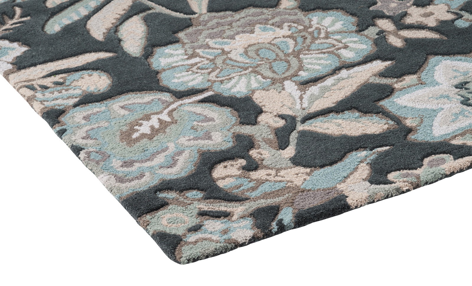Indra Charcoal Handwoven Wool Rug