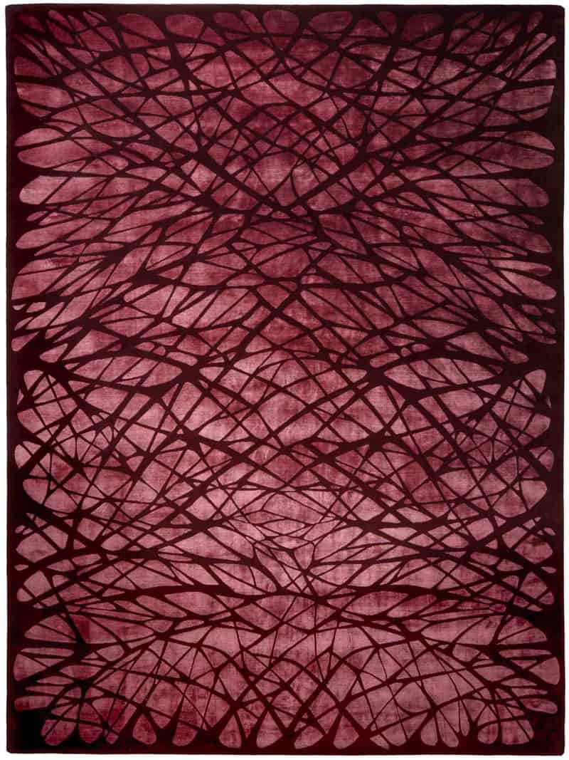 Dresden Red Luxury Hand-Woven Rug