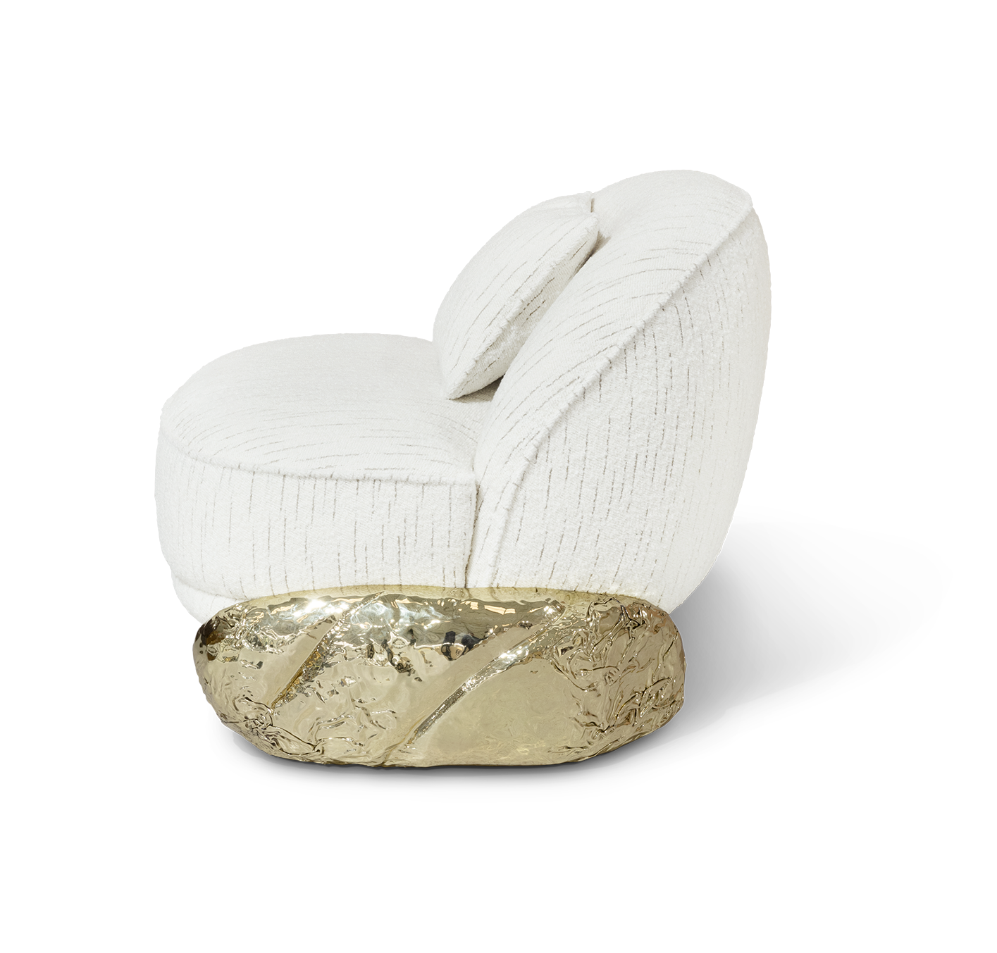 Angora II White Designer Armchair