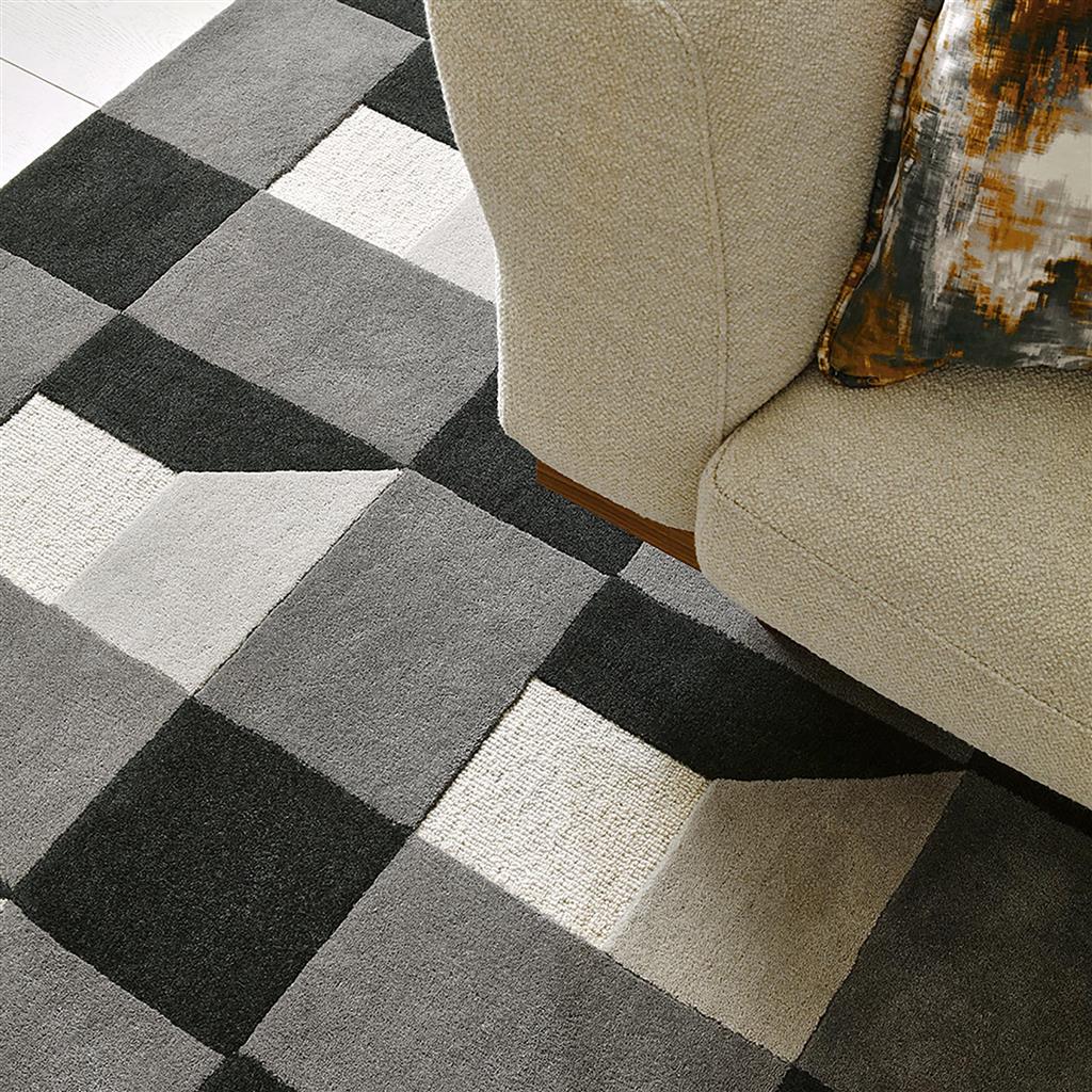 Squares Slate Rug | Size: 250 x 350 cm