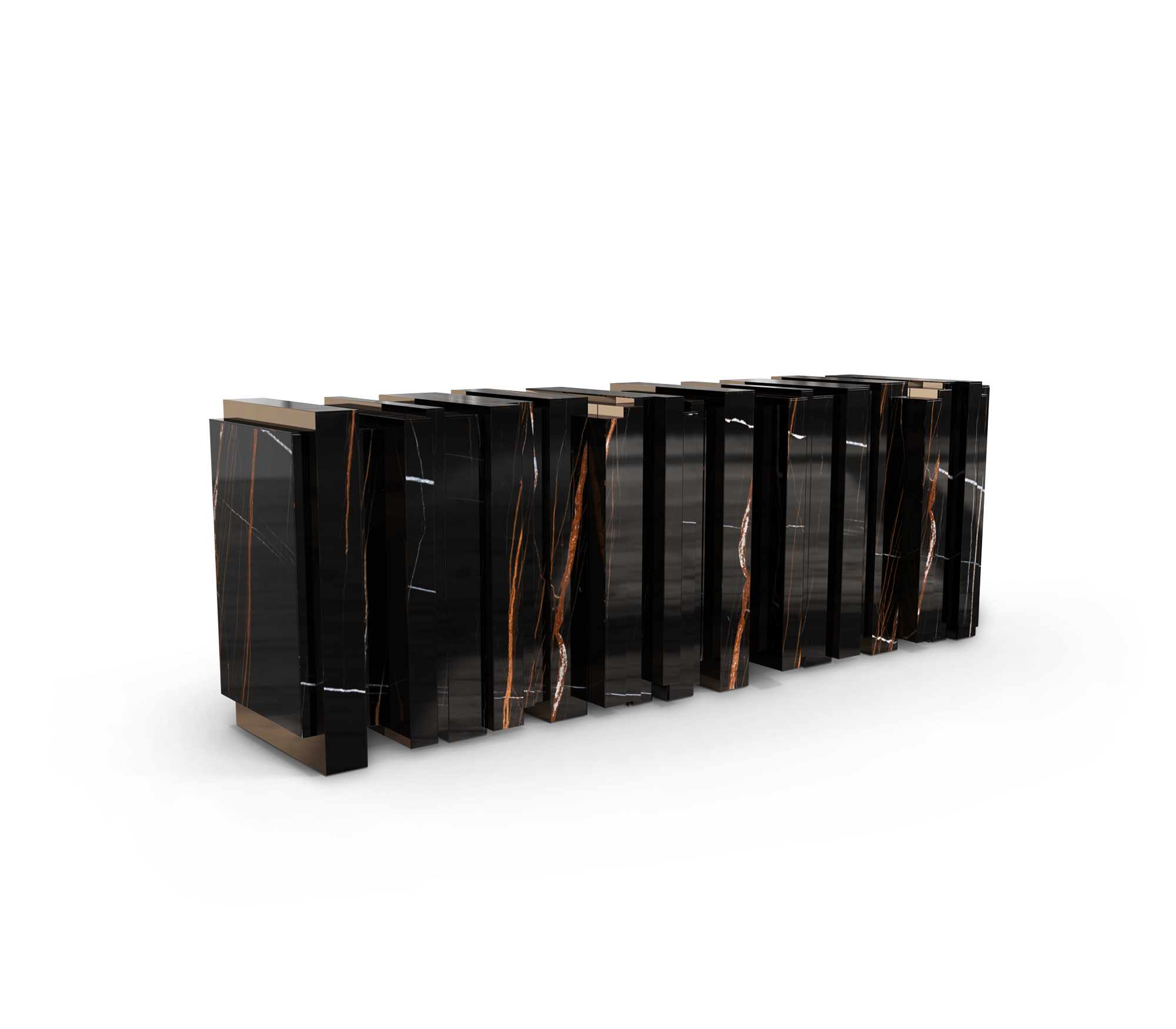 Vortex Black Modern Sideboard