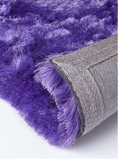 Plain Shaggy Violet Rug | Size: 60 x 120 cm
