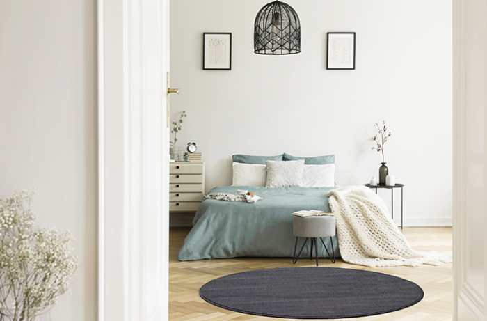 Queen Round Power Loom Rug