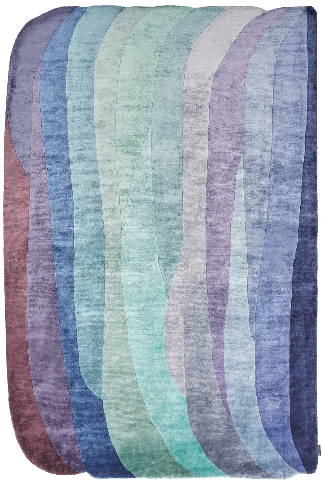 Scape Violet Designer Viscose Rug
