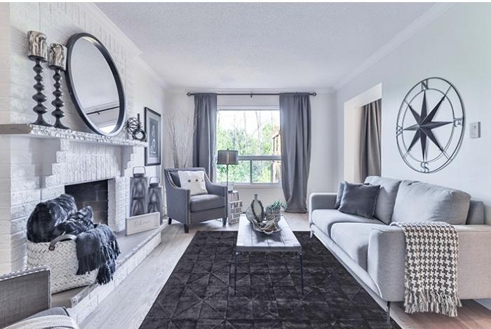 Triangles Tufted Dark Grey Rug | Size: 160 x 230 cm