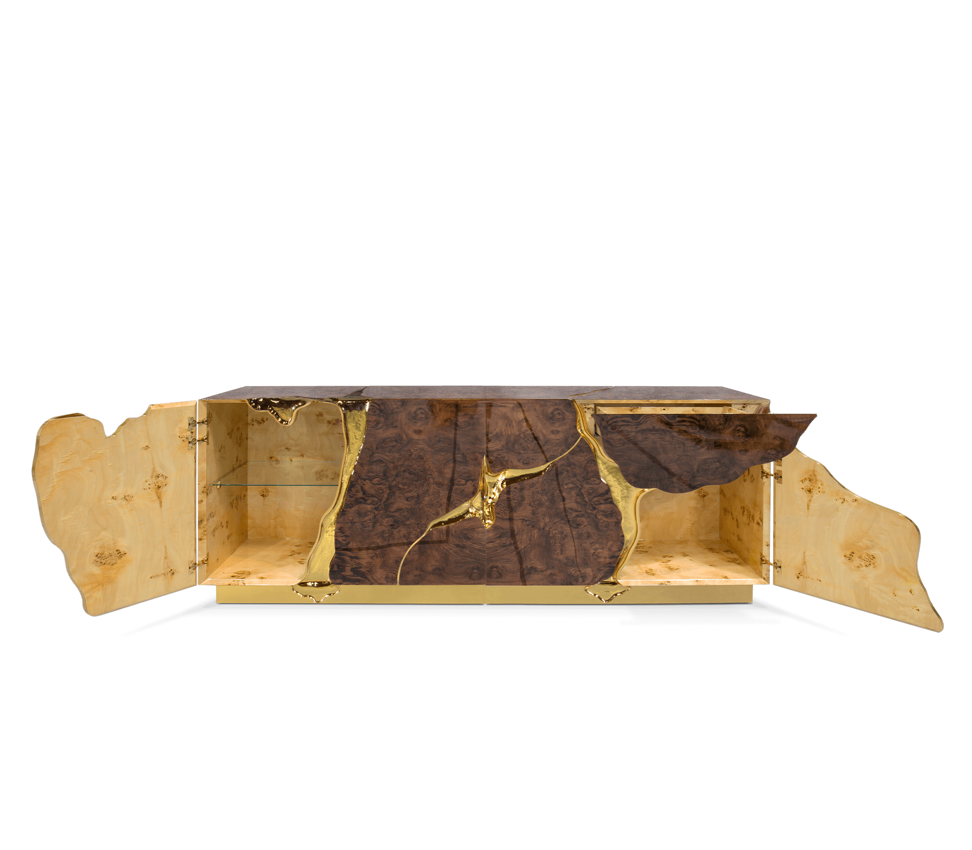 Fissure Walnut Designer Sideboard