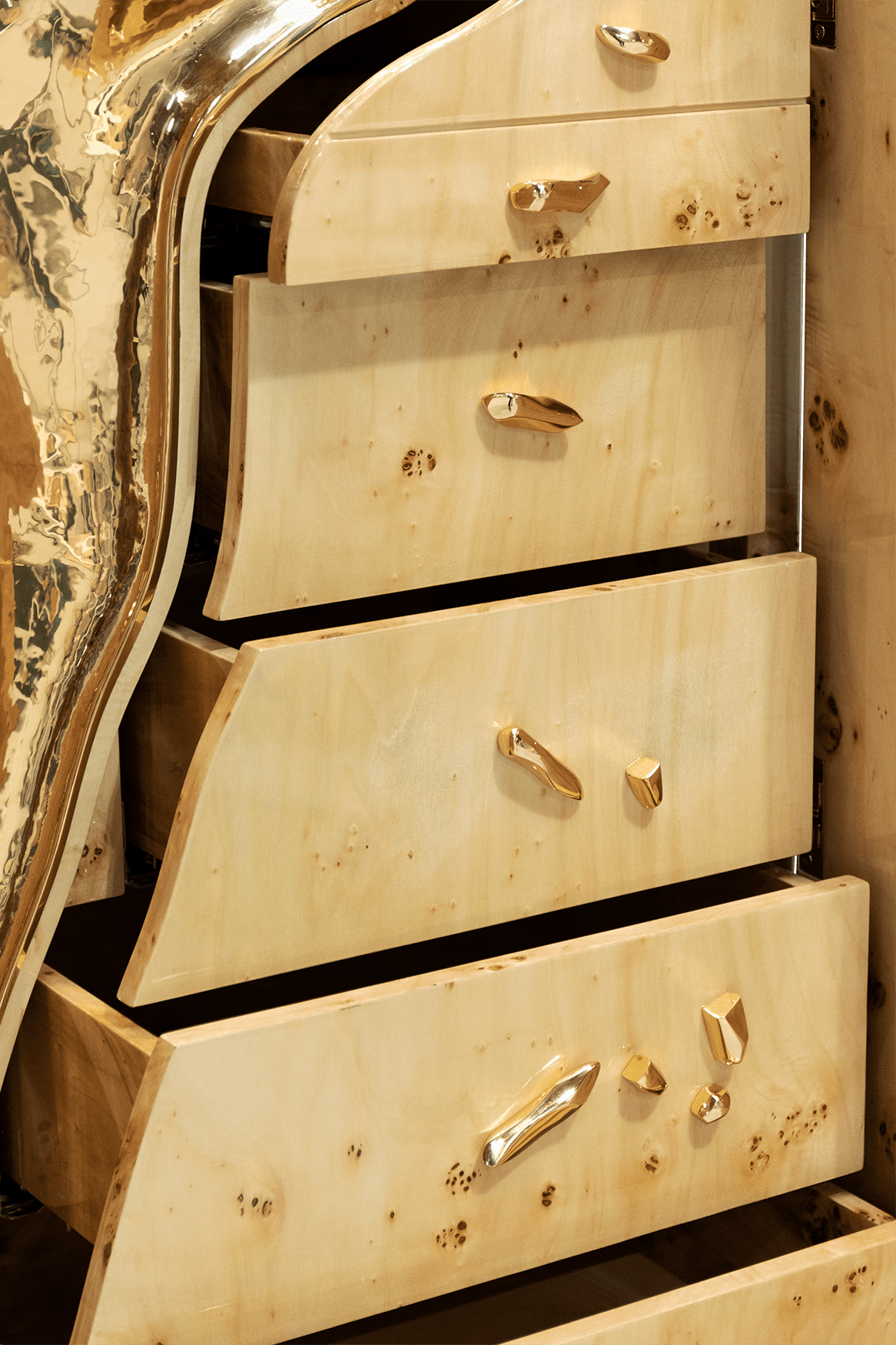 Fissure Poplar Designer Cabinet