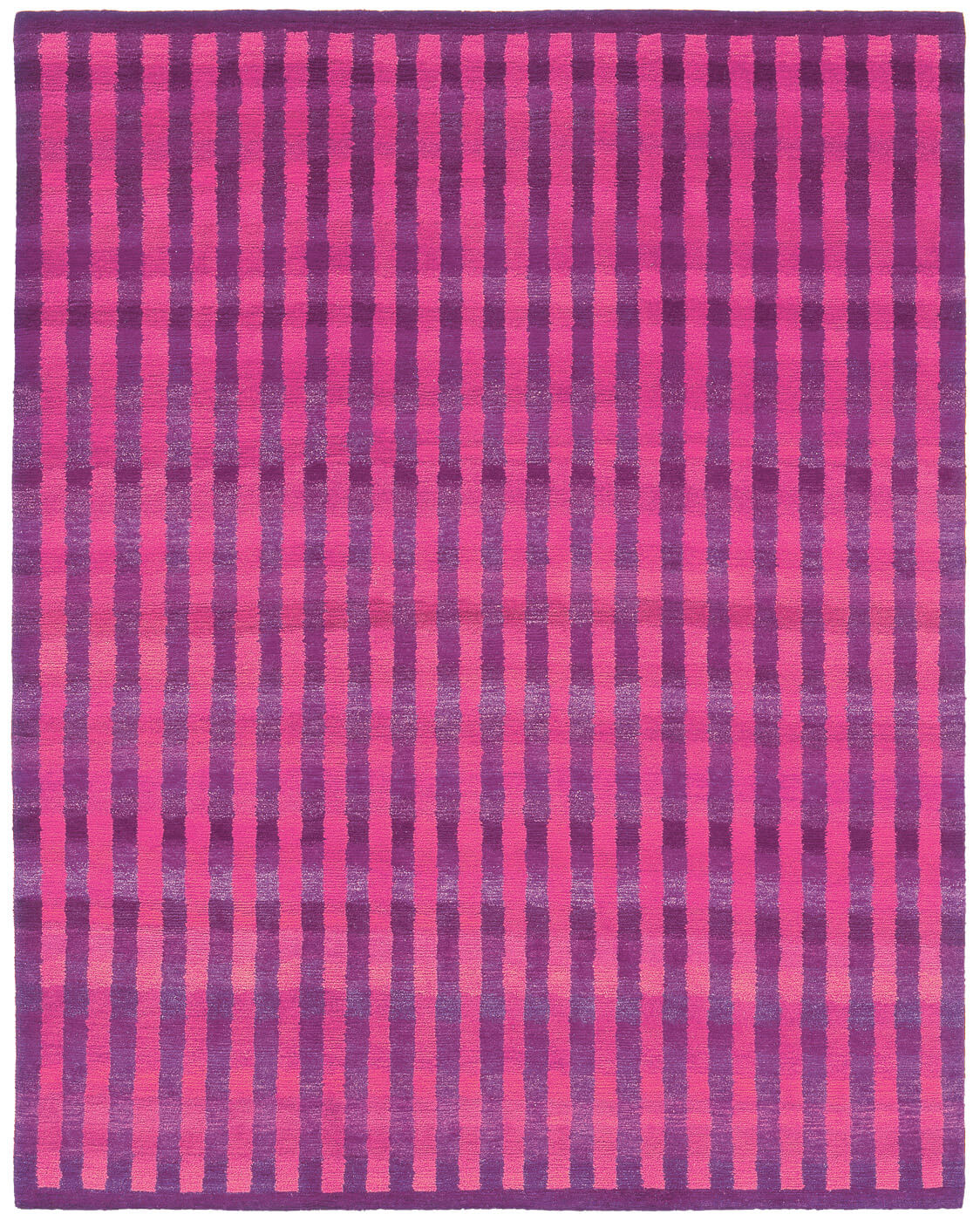 Hand-woven Pink Stripes Luxury Rug | Size: 200 x 300 cm