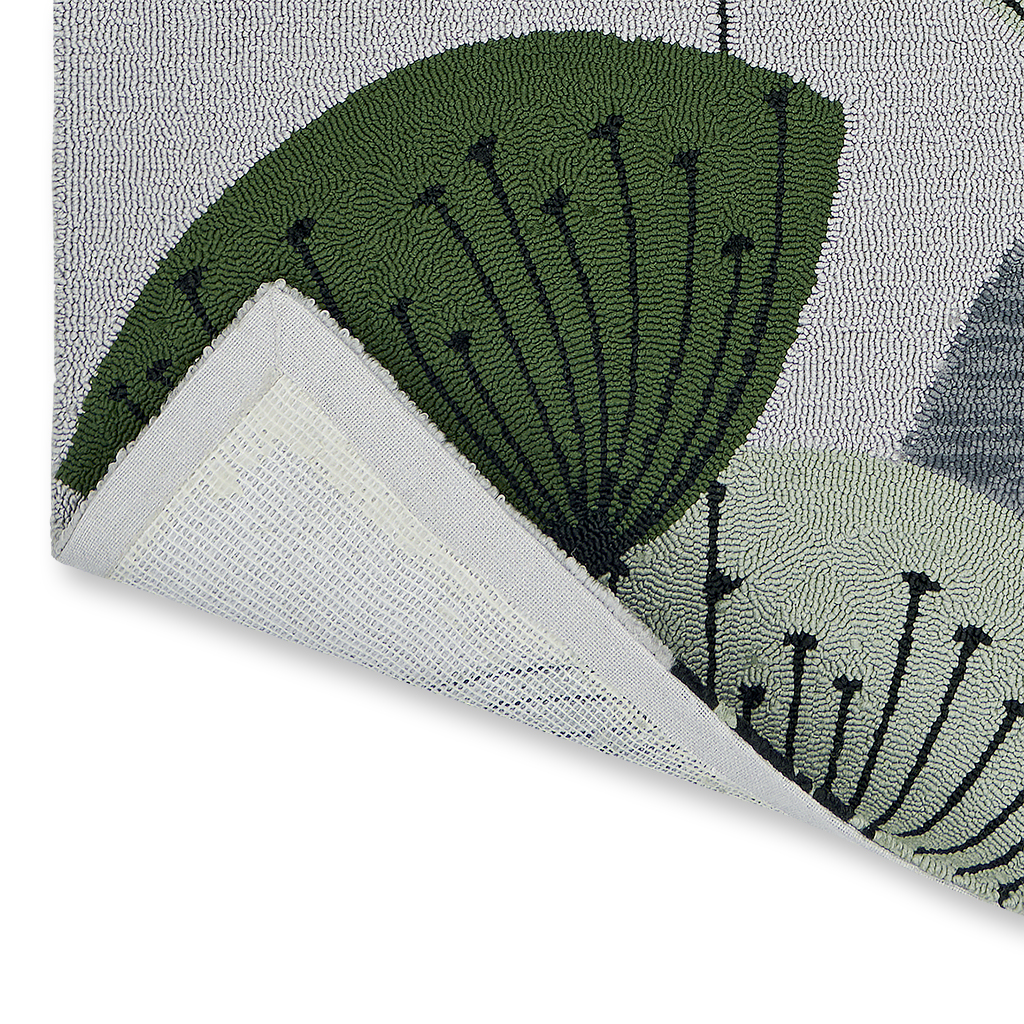Dand. Clocks Green Outdoor Rug | Size: 250 x 350 cm