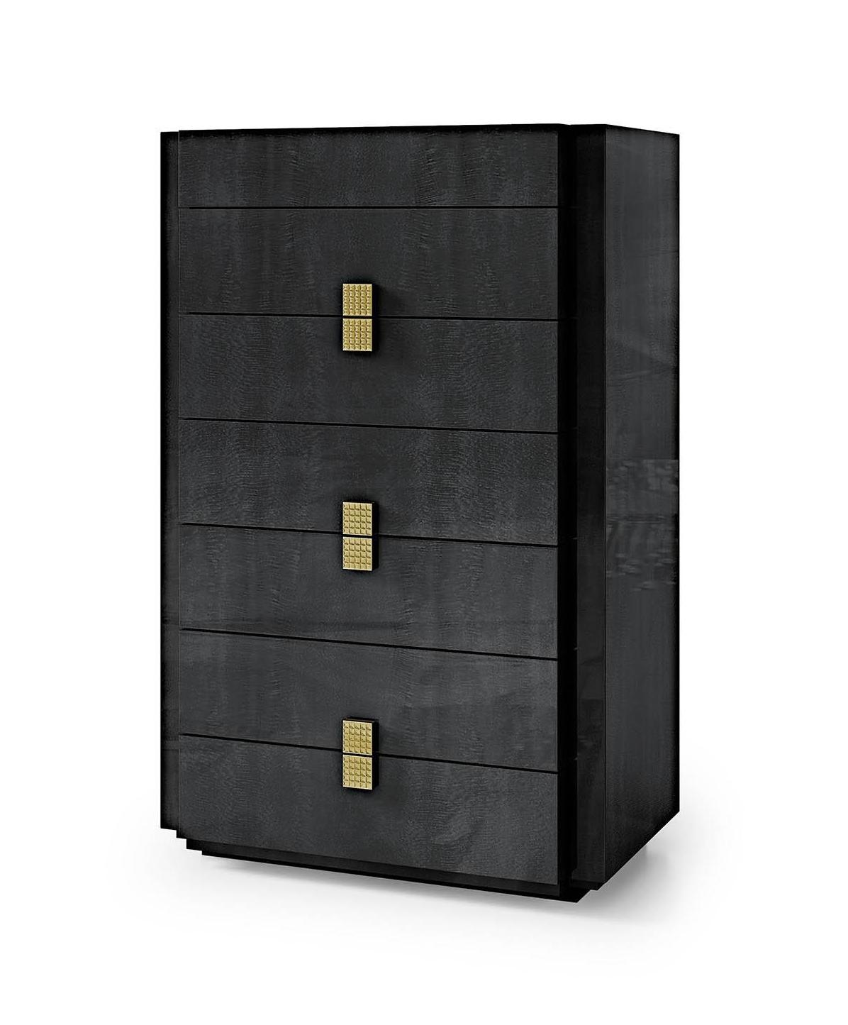 Modern Chest Of Drawers in Dark Finish