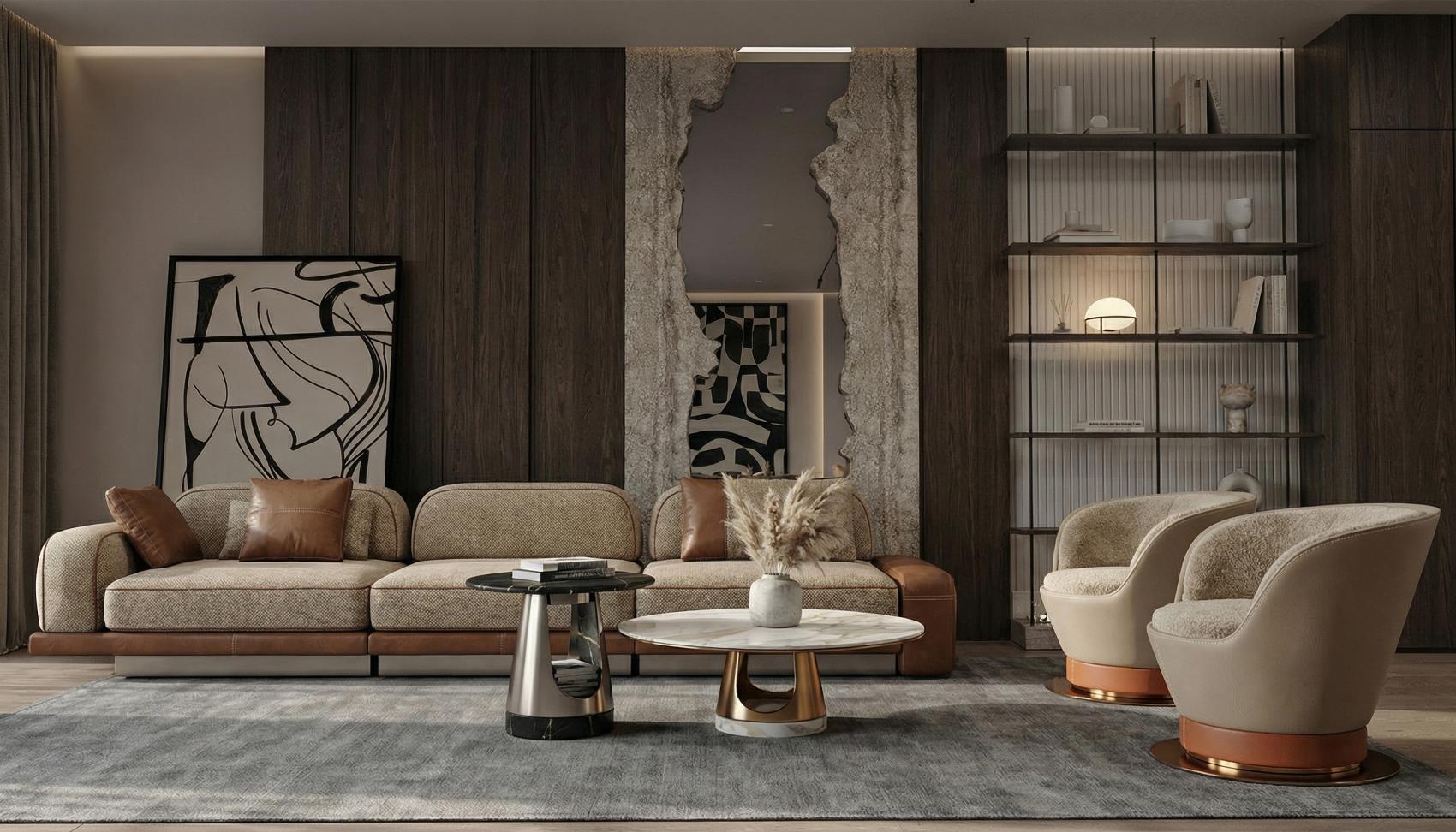 Aura 3-Seat Designer Sofa