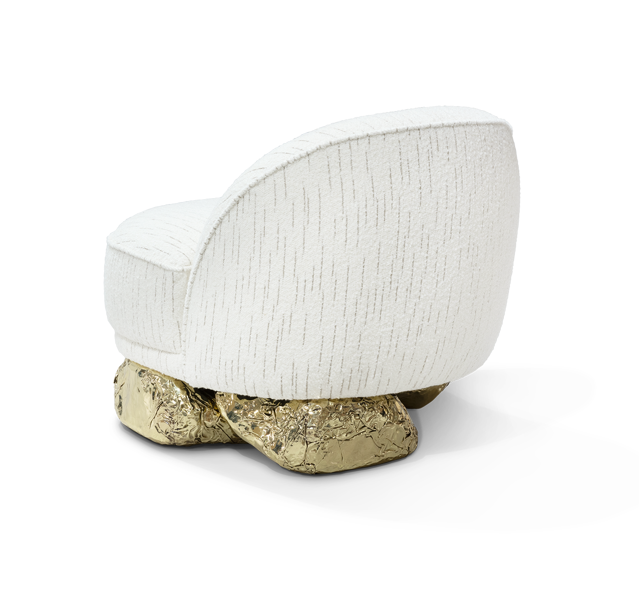 Angora White Designer Armchair