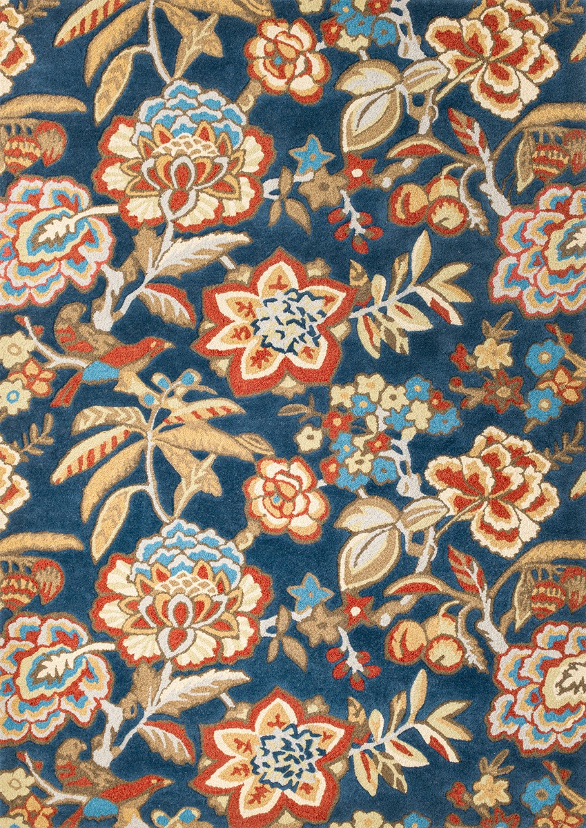 Indra Ink / Ruby Handwoven Wool Rug