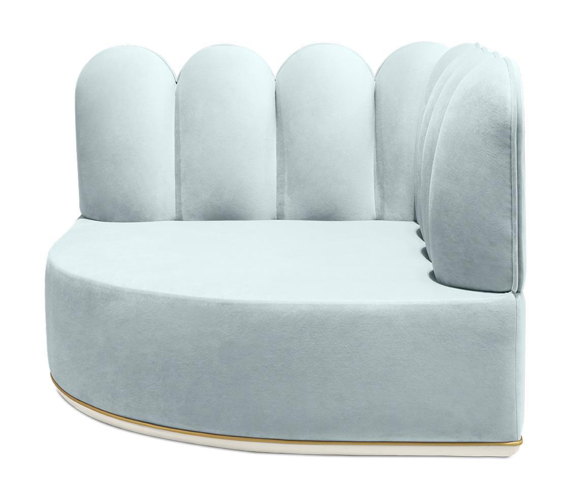 Fluffy Cloud Blue Sofa