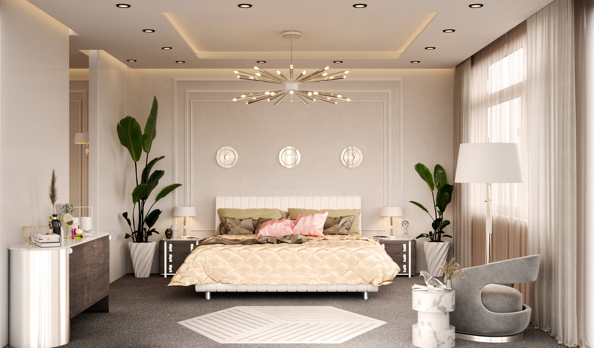 Opulent Glow Suspension Lamp - 2