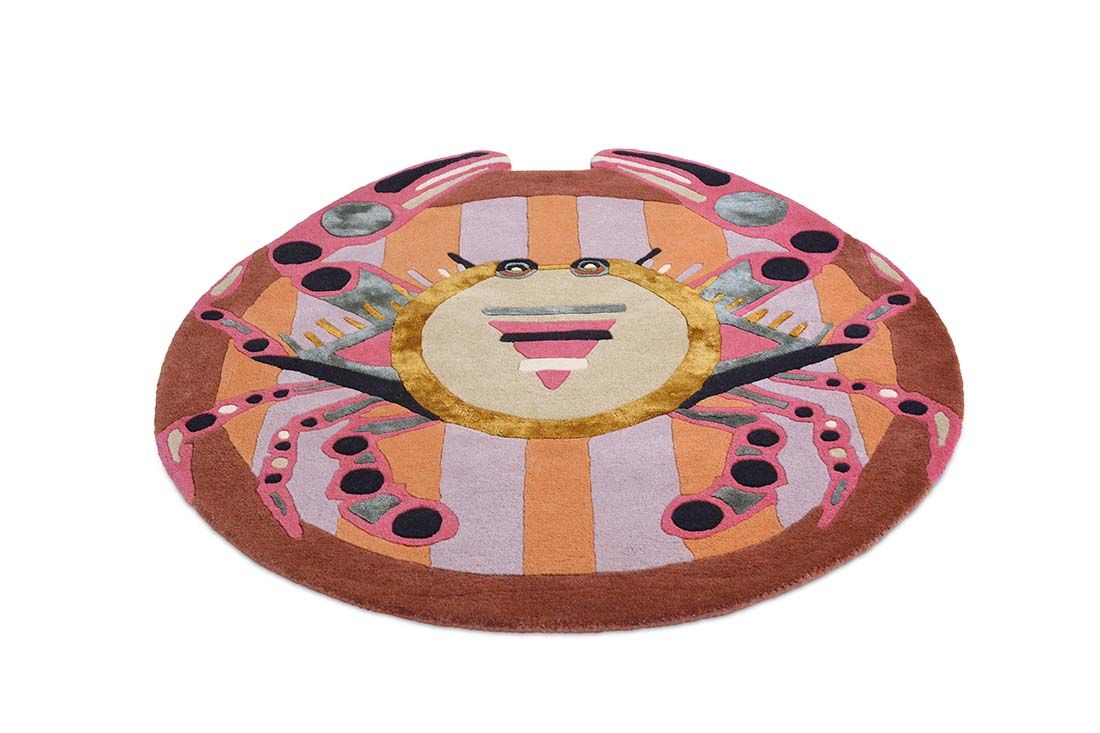 Zodiac Cancer Hand Woven Round Rug | Size: Ø 100 cm