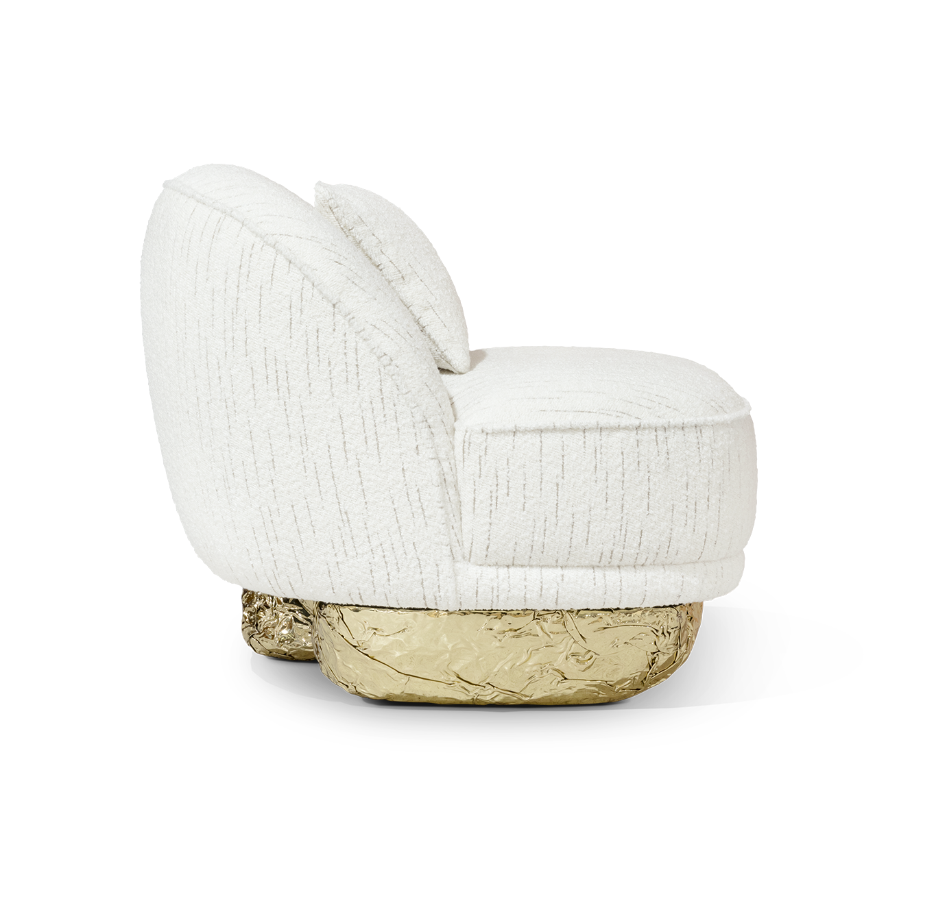 Angora II White Designer Armchair