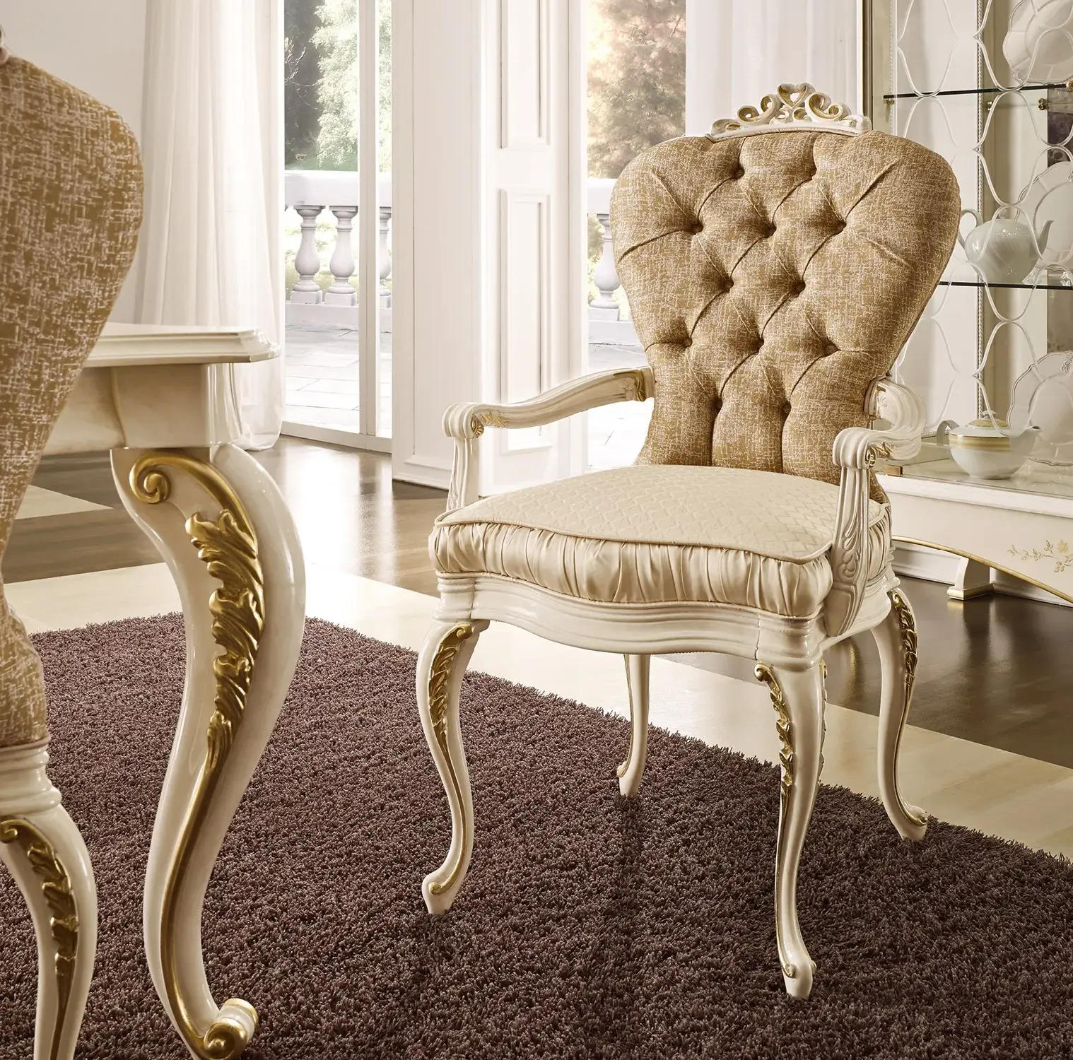 Italian Chair with Armrests