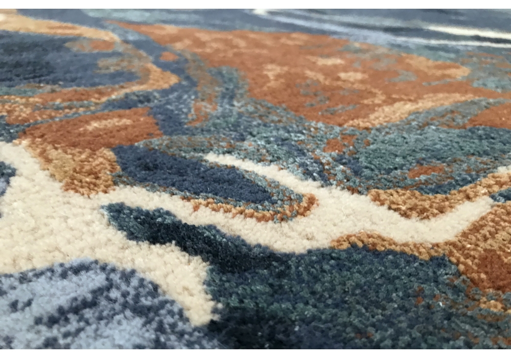 Marble Viscose / Wool Hand-woven Abstract Luxury Rug | Size: 250 x 350 cm
