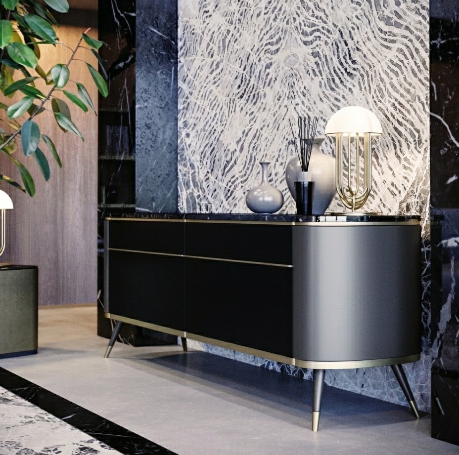 Yvonne Marble Italian Sideboard