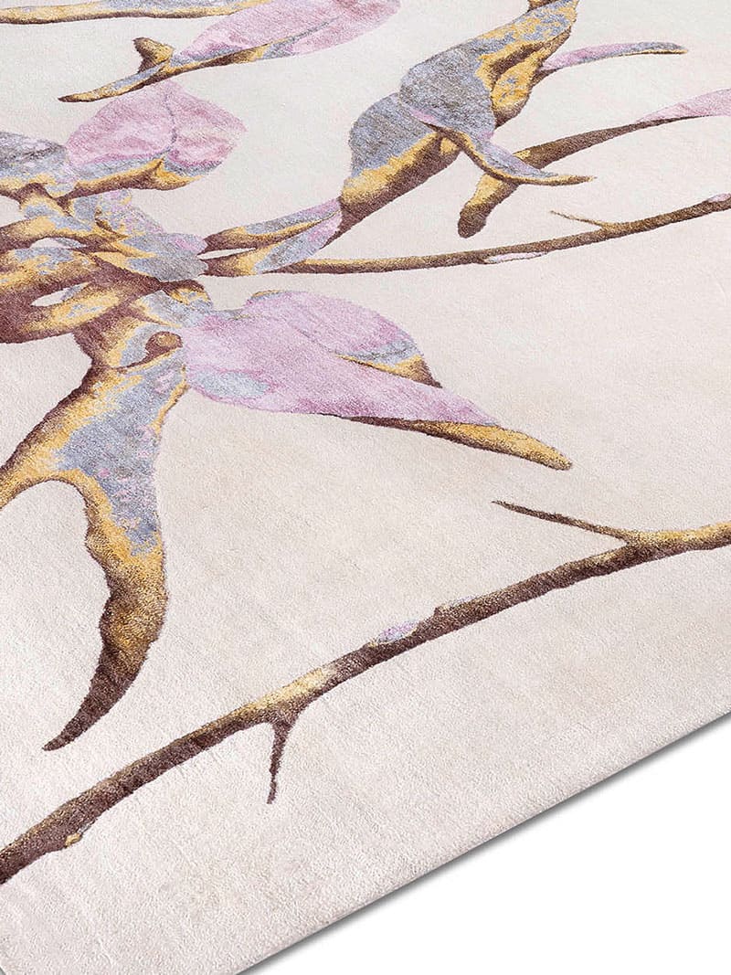Orchid Hand-Knotted Silk / Wool Rug