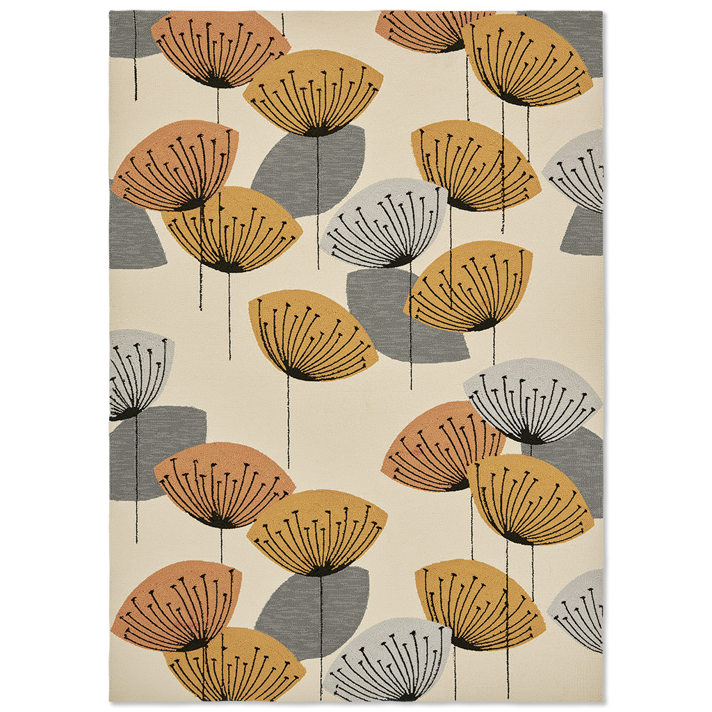 Dand. Clocks Och / Sil Outdoor Rug | Size: 250 x 350 cm